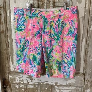 Lilly Pulitzer The Chipper Short Bermuda Shorts - size 8 - Fan Sea Pants